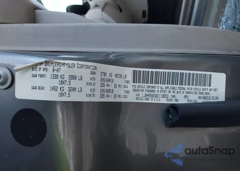 2008 Jeep Grand Cherokee Limited from USA, damaged, VIN 1J8HR58268C118553